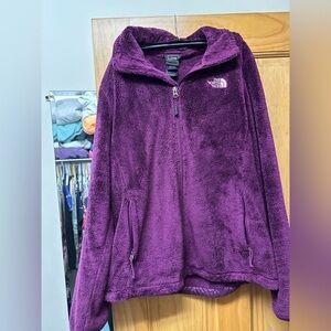 The North Face Women’s Fuzzy Osito Full Zip Jacket Size L in Plum
